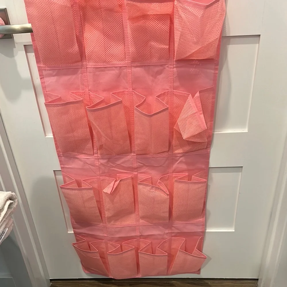 Pink Over-the-Door Organizer